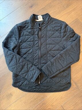Avalanche Black Quilted Jacket Size Large C10